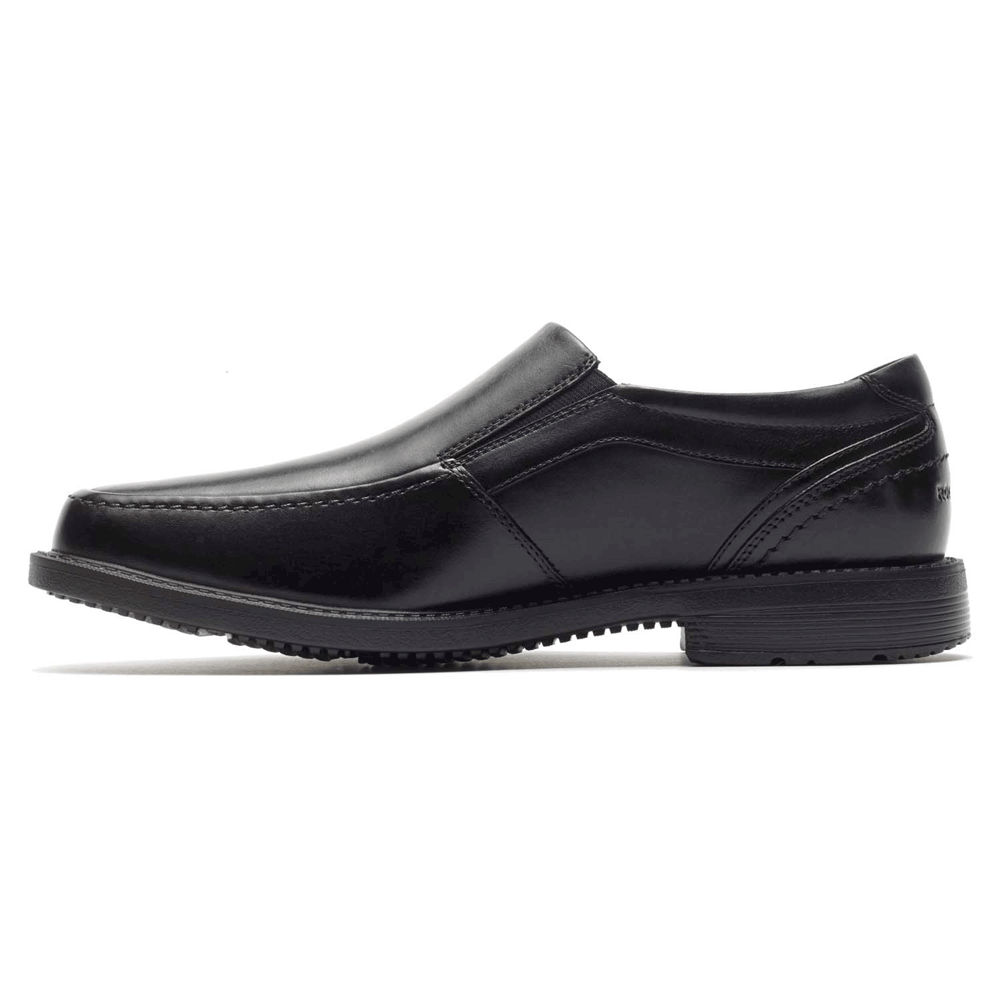 Rockport Mens Slip-On Black - Style Leader 2 Moc Toe - UK 287-RMLGWP